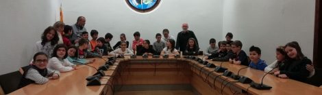 4t de Primària entrevista l'alcalde, Francesc Deulofeu, i visita l'Ajuntament