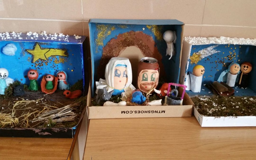Exposició de Pessebres fets amb Treball Cooperatiu