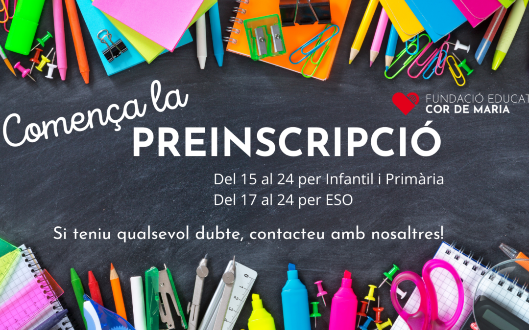 Preinscripció curs 2021/2022